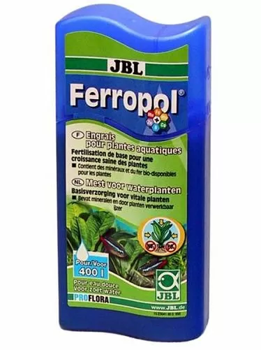 Базовое удобрение JBL ProFlora Ferropol растений в пресном аквариуме, 100 мл на 400 л Базовое удобрение JBL ProFlora Ferropol растений в пресном аквариуме, 100 мл на 400 л