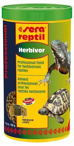 Sera Reptil Profess. Herbivor корм для растительноядных рептилий, 1 л