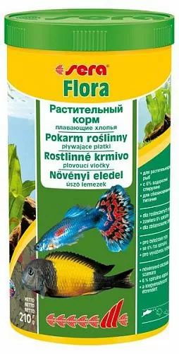 Sera Flora растительный корм, хлопья 1 л