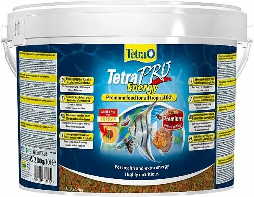 TetraPro Energy Crisps специалный энергетический корм для всех видов аквариумных рыб, чипсы 10 л