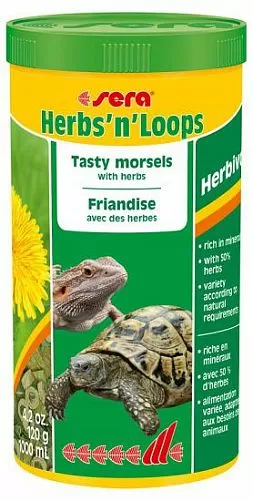 Sera HERBS'n'LOOPS rорм для рептилий, 1 л