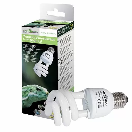 Лампа УФ Repti-Zoo "Compact Tropical" 5.0, 15 Вт