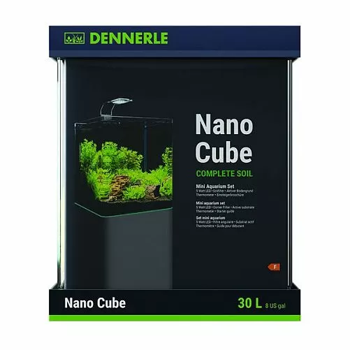 Аквариум Dennerle Nano Cube Complete Soil с фильтром, освещением, субстратом и термометром, 30 л