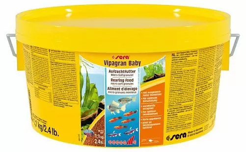 Sera VIPAGRAN BABY корм для молоди рыб, микрогранулы 2 л Sera VIPAGRAN BABY корм для молоди рыб, микрогранулы 2 л