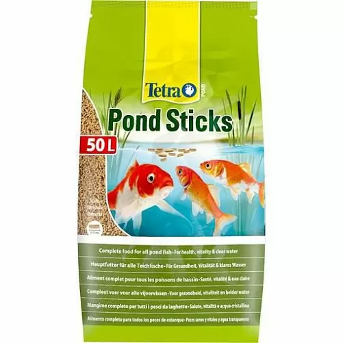 Корм основной Tetra Pond Sticks для прудовых рыб, гранулы, 50 л