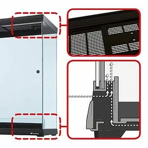 Террариум Ferplast EXPLORA 110 черный, 300 л