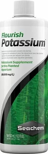 Добавка калия Seachem Flourish Potassium, 500 мл, 5 мл на 125 л Добавка калия Seachem Flourish Potassium, 500 мл, 5 мл на 125 л