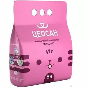 Наполнитель ЦЕОСАН гигиенический для котят, 5 л