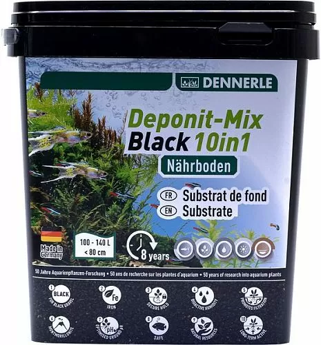 Субстрат питательный Dennerle Deponitmix Professional Black 10in1, 4,8 кг Субстрат питательный Dennerle Deponitmix Professional Black 10in1, 4,8 кг