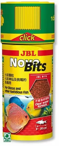 Основной корм JBL NovoBits CLICK для привередливых тропических рыб, гранулы 250 мл Основной корм JBL NovoBits CLICK для привередливых тропических рыб, гранулы 250 мл