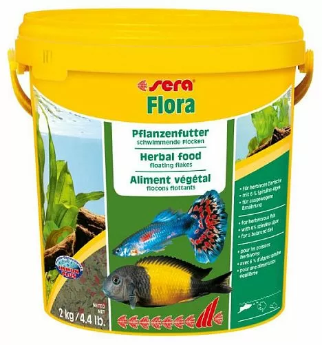 Sera Flora растительный корм, хлопья 10 л