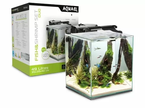 Aквариум Aquael SHRIMP SET DUO LED черный, 49 л, 35х35х40 см Aквариум Aquael SHRIMP SET DUO LED черный, 49 л, 35х35х40 см