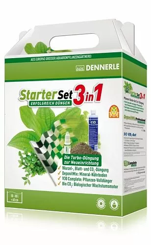 Dennerle Starter Set 3in1 cтартовый набор для ухода за аквариумными растениями