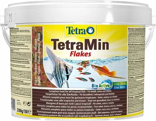 TetraMin основной корм для всех видов аквариумных рыб, хлопья 10 л TetraMin основной корм для всех видов аквариумных рыб, хлопья 10 л