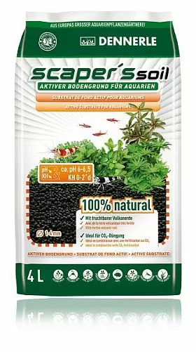 Грунт питательный Dennerle SCAPER'S SOIL для роста растений, 4 л Грунт питательный Dennerle SCAPER'S SOIL для роста растений, 4 л