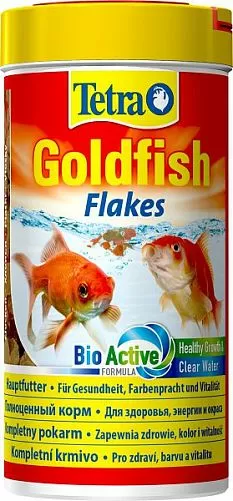 Основной корм Tetra GoldFish для золотых рыбок, хлопья 250 мл