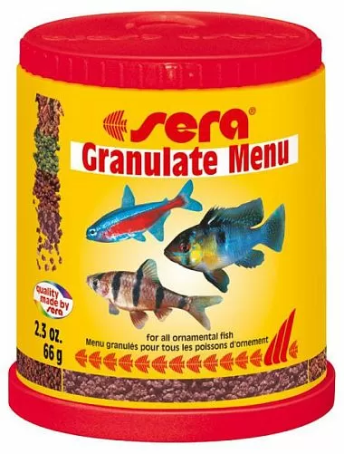 Sera GRANULAT MENU основной корм для всех видов рыб, 4 вида гранул 150 мл Sera GRANULAT MENU основной корм для всех видов рыб, 4 вида гранул 150 мл