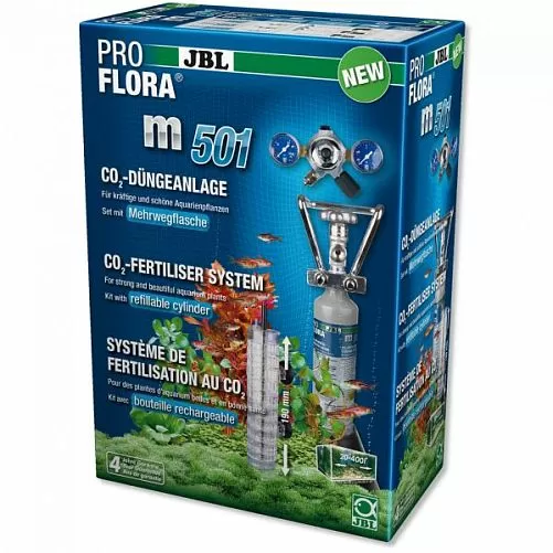 JBL ProFlora m501 CO2-система с пополняемым баллоном 500 г для аквариумов до 400 л JBL ProFlora m501 CO2-система с пополняемым баллоном 500 г для аквариумов до 400 л