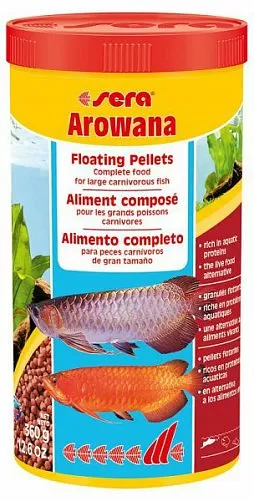 Sera Arowana корм для крупных плотоядных рыб, гранулы 1 л Sera Arowana корм для крупных плотоядных рыб, гранулы 1 л