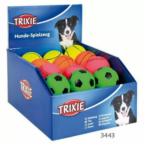 Набор TRIXIE мячей ворсо-резиновыз, 6 см, 24 шт.