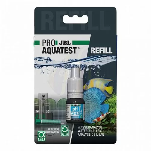 Дополнительный реагент JBL ProAquaTest pH 7.4-9 Refill для экспресс-теста pH 7,4-9 Дополнительный реагент JBL ProAquaTest pH 7.4-9 Refill для экспресс-теста pH 7,4-9