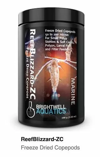 Корм для кораллов Brightwell Aquatics ReefBlizzard-Copepods, 55 г Корм для кораллов Brightwell Aquatics ReefBlizzard-Copepods, 55 г
