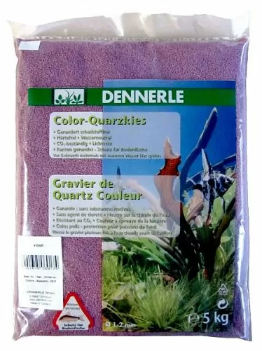 Color Quartz Gravel Dennerle грунт для аквариума фиолетовый, 1-2 мм