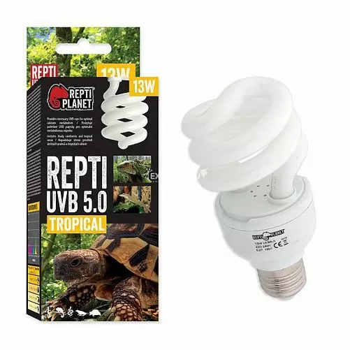 Лампа Repti Planet UVB 5.0 для тропического террариума, 13 Вт Лампа Repti Planet UVB 5.0 для тропического террариума, 13 Вт