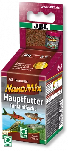JBL NanoMix основной корм для маленьких рыб, мини-гранулы 60 мл