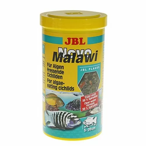 Корм JBL NovoMalawi ля растительноядных цихлид из озер Малави и Таньгаика, хлопья 1 л Корм JBL NovoMalawi ля растительноядных цихлид из озер Малави и Таньгаика, хлопья 1 л