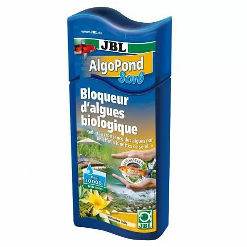 JBL AlgoPond Sorb препарат для блокирования роста водорослей в садовом пруду,  500 мл