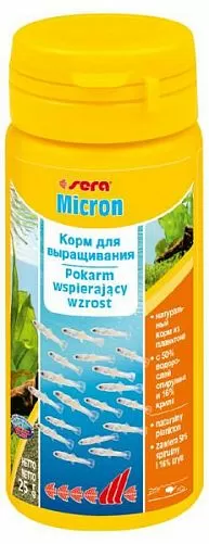 Sera MICRON корм из планктона для молоди рыб, порошок 50 мл Sera MICRON корм из планктона для молоди рыб, порошок 50 мл