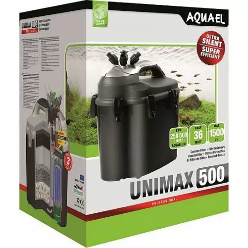 Aquael Unimax-500 внешний фильтр для аквариума, 1500 л/ч Aquael Unimax-500 внешний фильтр для аквариума, 1500 л/ч